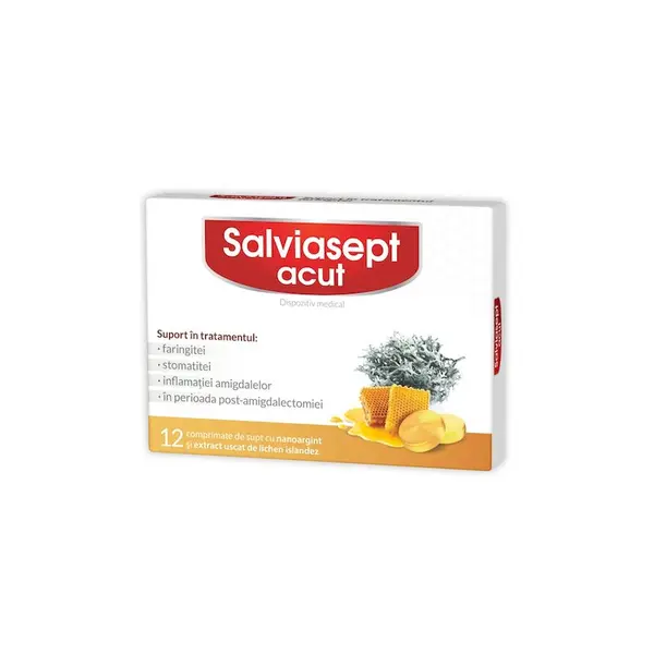Salviasept Acut | 12 comprimate