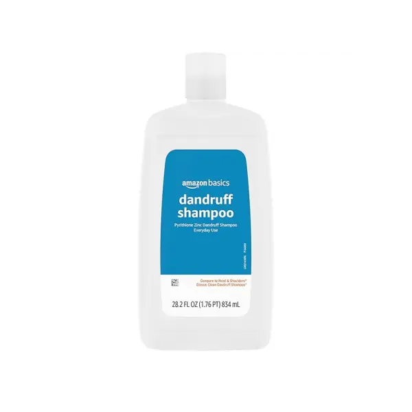 Sampon, Amazon Basics, Anti-Matreata, Combate Matreata si Elimina Senzatia de Mancarime, pH Neutru, cu Piritionat de Zinc 1%, 834ml