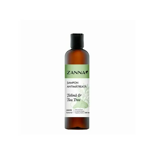 Sampon antimatreata cu extract telina si tea tree, 250ml, Zanna