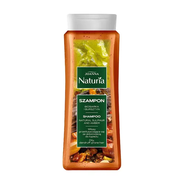 Sampon antimatreata pentru par gras cu Sulf si chihlimbar Naturia, Joanna | 500 ml