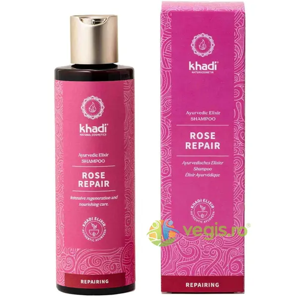 Sampon Ayurvedic Reparator cu Trandafir de Damasc 200ml