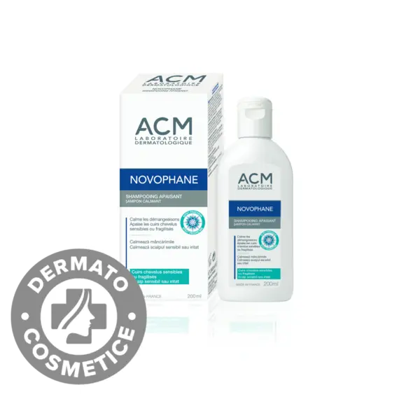 Sampon calmant pentru scalp sensibil sau iritat Novophane, 200ml, ACM