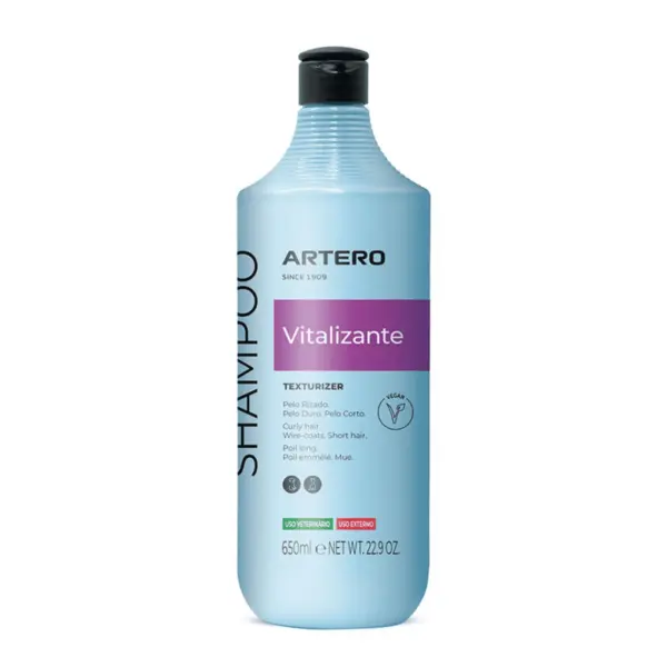 Sampon concentrat Artero Vitalizant - blana scurta, blana sarmoasa sau volum - 650 ml
