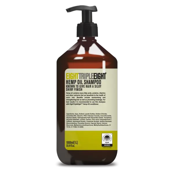 Sampon cu canepa, 1l, Eight Triple Eight
