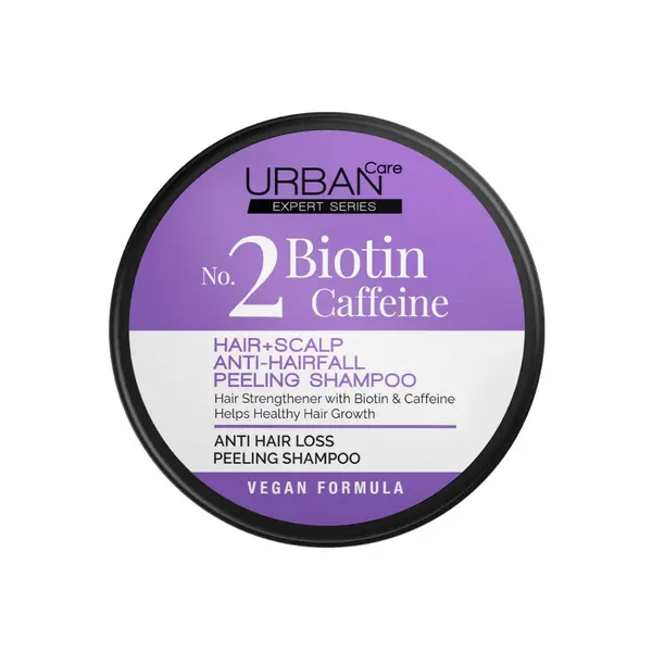 Sampon cu Sare de mare Biotina si Cafeina Peeling No. 2, 200ml, Urban Care