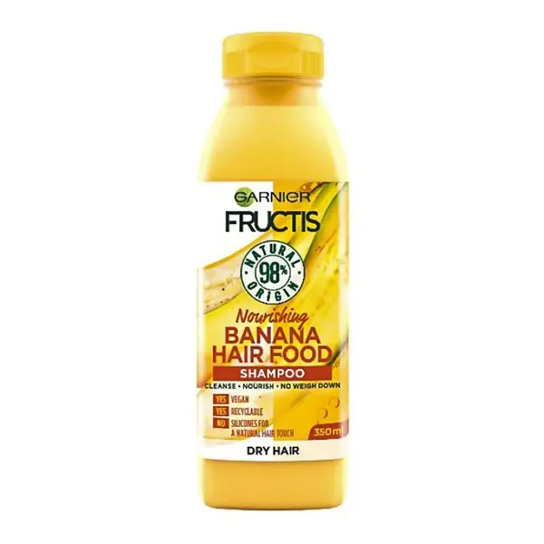Sampon de Par Garnier Fructis Hair Food Banana, pentru Parul Uscat, 350 ml