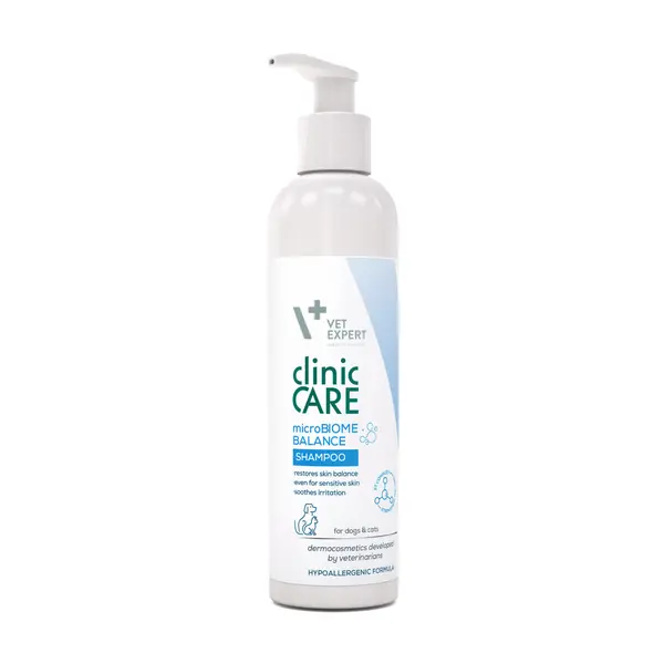 Șampon dermatocosmetic pentru caini si pisci CLINIC CARE MICROBOIME BALANCE, Vet Expert, 150ml