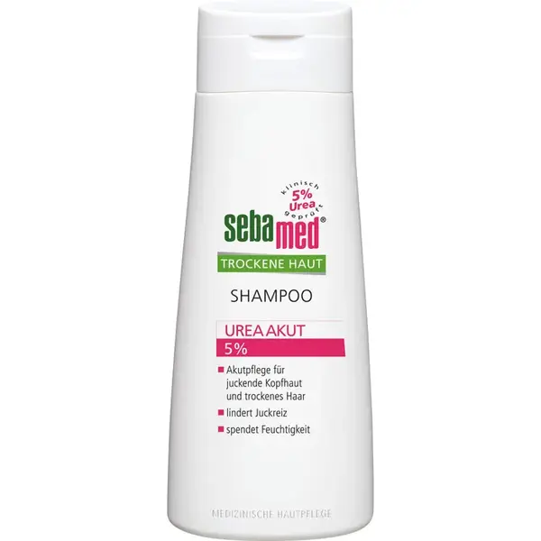 Sampon Dermatologic, Sebamed, Dry Scalp, pentru Scalp Uscat, cu Uree 5%, Hipoalergenic, 200ml
