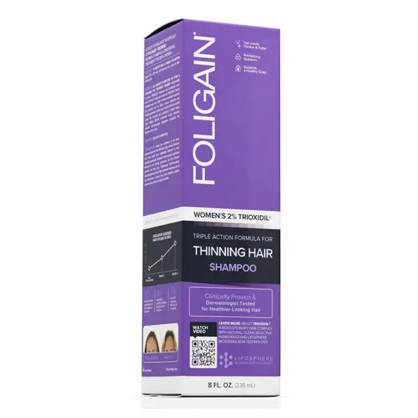 Sampon, Foligain, Thinning Hair, Trioxidil 2%, Stimuleaza Cresterea Parului, pentru Femei, 236ml