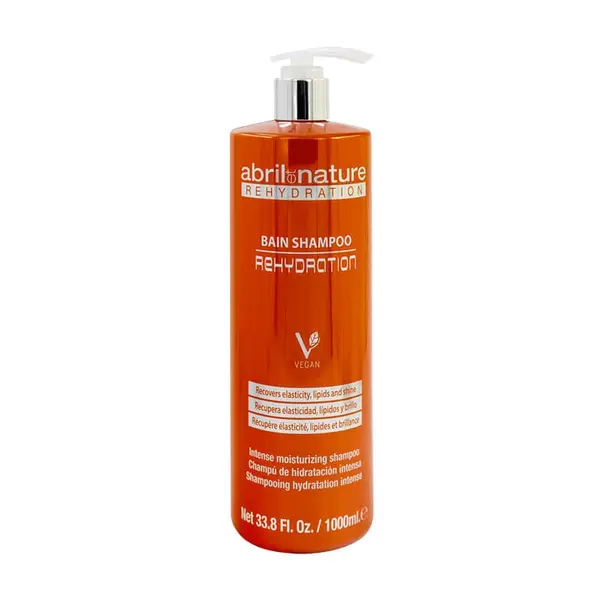 Sampon hidratare intensa pentru par uscat sau cret Rehydration Nutrition Abril et Nature, 1000 ml