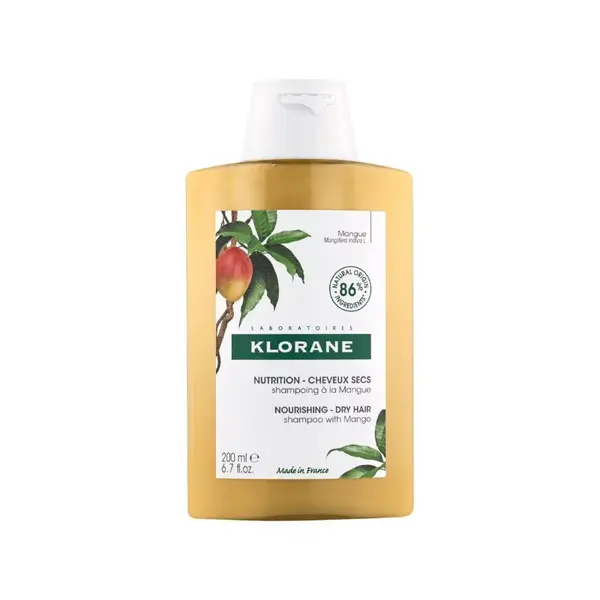 Sampon hranitor cu unt de mango pentru par uscat, 200 ml, Klorane
