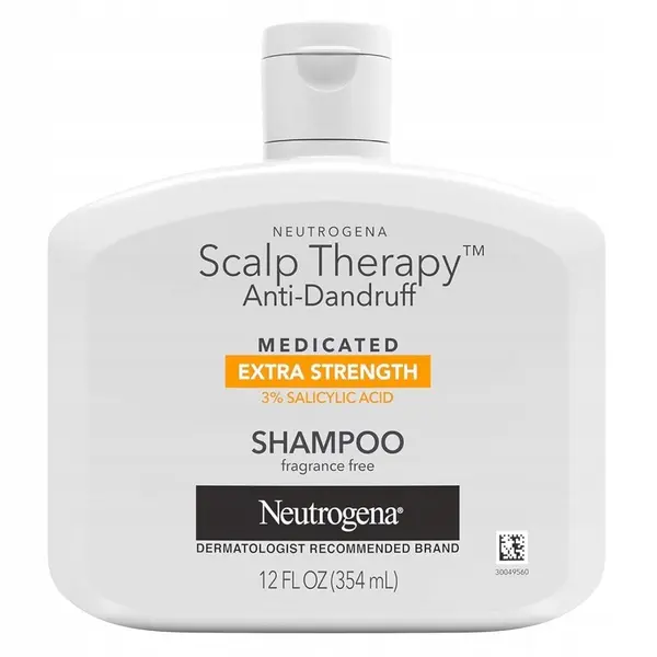 Sampon, Neutrogena, Medicated, Extra Strength, impotriva Mancarimilor si Matretii, cu Acid Salicilic 3%, fara Parfum, 354ml