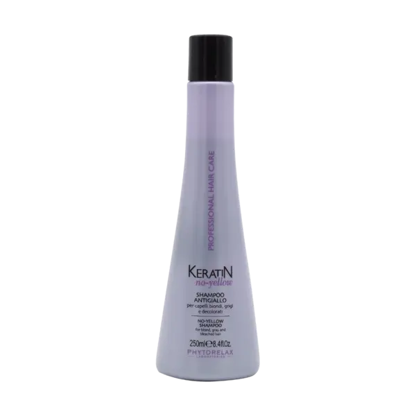 Sampon pentru par blond decolorat si grizonat No Yellow, 250ml, Phytorelax