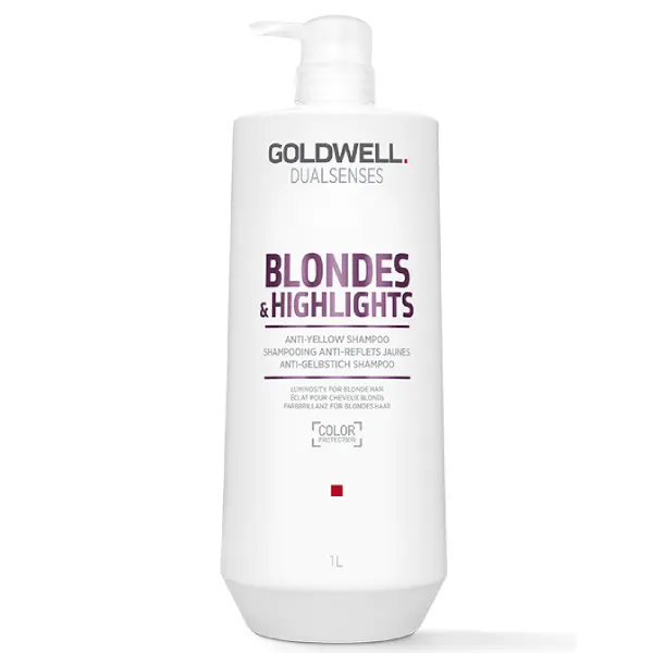 Sampon pentru par blond Goldwell Dualsenses Blondes & Highlights Anti-Yellow 1000ml