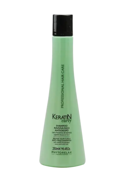 Sampon pentru par cret si ondulat cu keratina, 250ml, Phytorelax