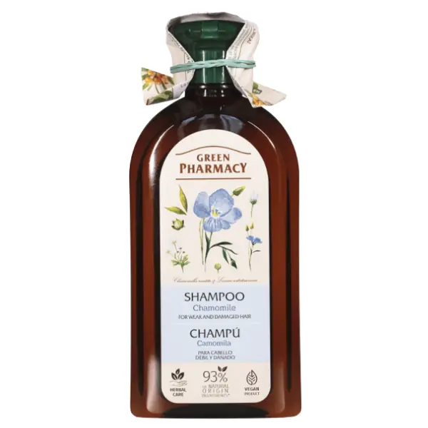 Sampon pentru par fragil si deteriorat cu extract de Musetel, Green Pharmacy | 350 ml