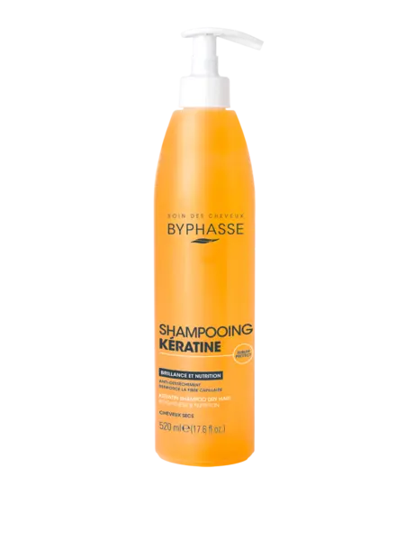 Sampon pentru par uscat cu keratina Sublim Protect, 520ml, Byphasse