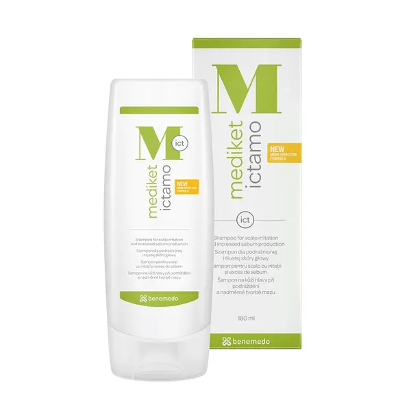 Sampon pentru scalp cu iritatii si exces de sebum Mediket Ictamo, Benemedo | 180 ml
