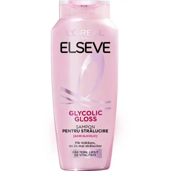 Sampon pentru Stralucirea Parului Elseve Glycolic Gloss, 250 ml