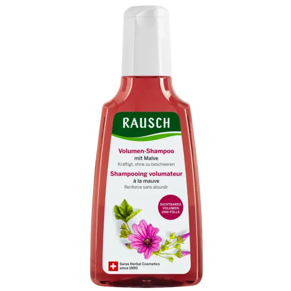 Sampon, Rausch, Malve, cu Extract de Nalba, pentru Parul Lipsit de Volum, Ofera Volum Natural Parului Subtire, 200ml