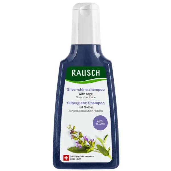 Sampon, Rausch, Silberglanz, cu Salvie, pentru Parul Blond, Neutralizeaza Tonurile de Galben si Imbunatateste Structura Parului,
