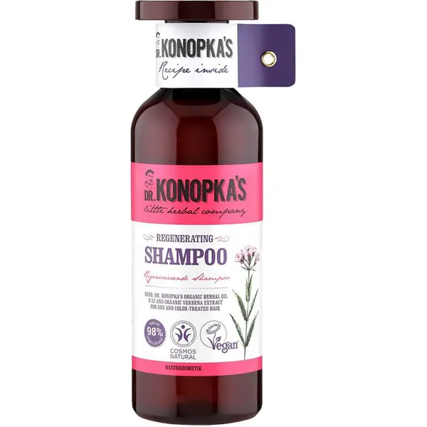 Sampon regenerator pentru par uscat si vopsit, 500 ml, Dr. Konopkas
