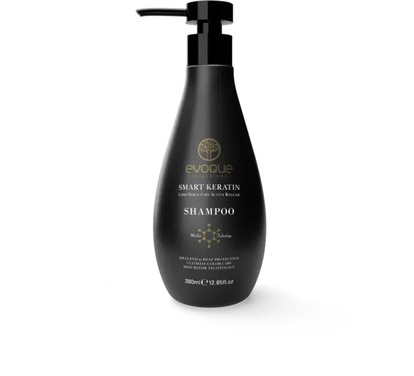 Sampon Smart Keratin Professional EVOQUE USA, 380 ml - Reparare si intarire pentru par degradat, frizat sau tratat chimic - Evoque