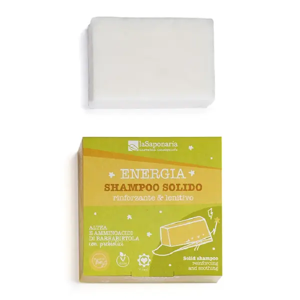 Sampon solid pentru par normal si uscat, 50g, La Saponaria