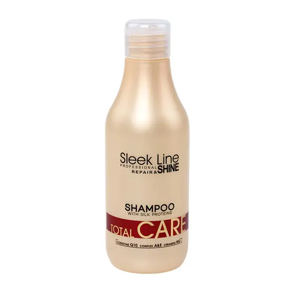 Sampon Total Care cu proteine din matase, 300ml, Sleek Line