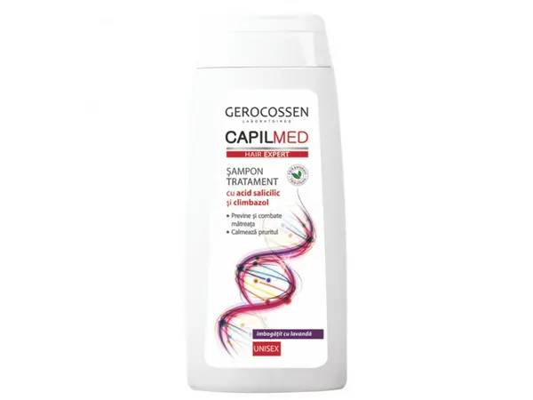 Sampon tratament Capilmed cu acid salicilic si climbazol, 275ml, Gerocossen