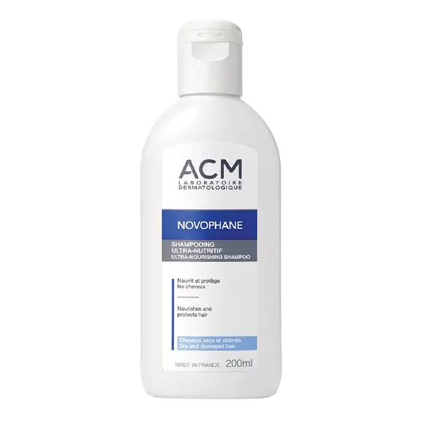 Sampon ultra nutritiv pentru par uscat Novophane, 200 ml, ACM