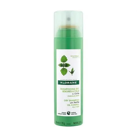 Sampon uscat cu extract de urzica, 150 ml, Klorane