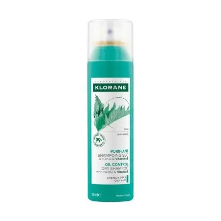 Sampon uscat cu urzica si vitamina E Klorane 150 ml