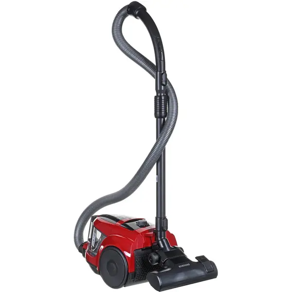 Samsung Aspirator fara sac Samsung VCC45W0S3R, 700 W, Recipient 1.3 l, Filtru HEPA, tub telescopic, Rosu