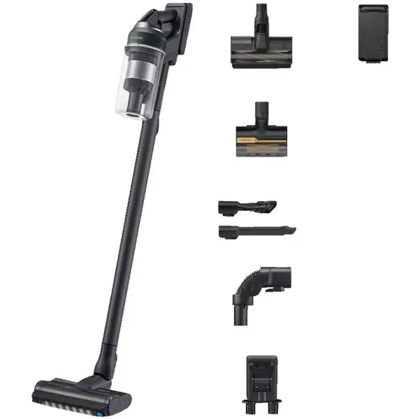 Samsung Aspirator vertical Samsung Jet 85 PetPRO VS20C85G2TN, 580 W, Autonomie 60 minute, JetCyclone, Recipient 0.8 l, Motor inverter, EasyClean