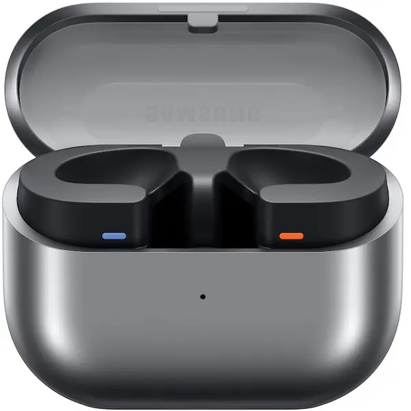 Samsung Carcasa de incarcare Samsung pentru casti Samsung Galaxy Buds3, USB-C, suport incarcare wireless (Qi), Gri