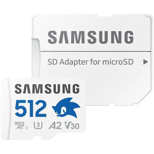 Samsung Card de memorie Samsung PRO Plus, 512GB, microSDXC, CL10, U3, V30, A2, Adaptor SD inclus