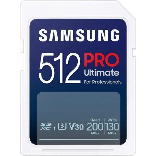 Samsung Card Memorie Samsung PRO Ultimate SDXC 512 GB UHS-I U3, Alb