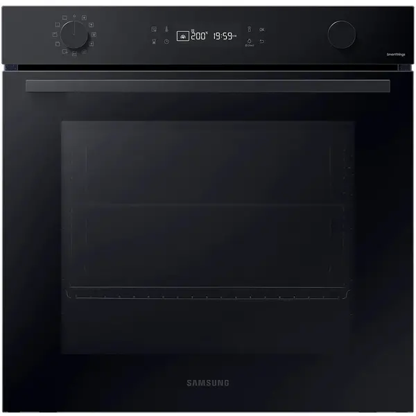 Samsung Cuptor incorporabil Bespoke Samsung NV7B41205AK/U2, Electric, 76 l, Autocuratare catalitica, Display touch, SmartThings Cooking, Clasa A+, Negru