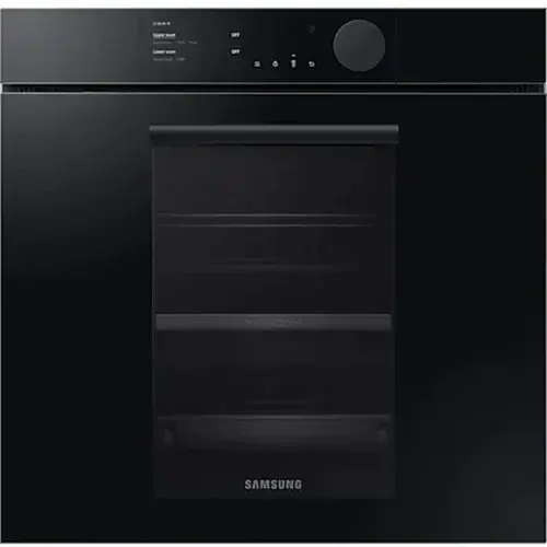 Samsung Cuptor incorporabil Samsung NV75T8979RK, Infinite Line, Electric, Autocurare pirolitica, 75l, Dual Cook, Ecran TFT 4.3, WiFi, Sonda temperatura, Soft Close Door, Clasa A+, Negru