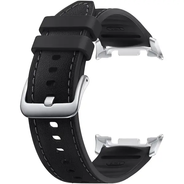Samsung Curea Smartwatch Samsung Hybrid pentru Galaxy Watch8 / Watch8 Classic, marime reglabila S/M/L, Negru