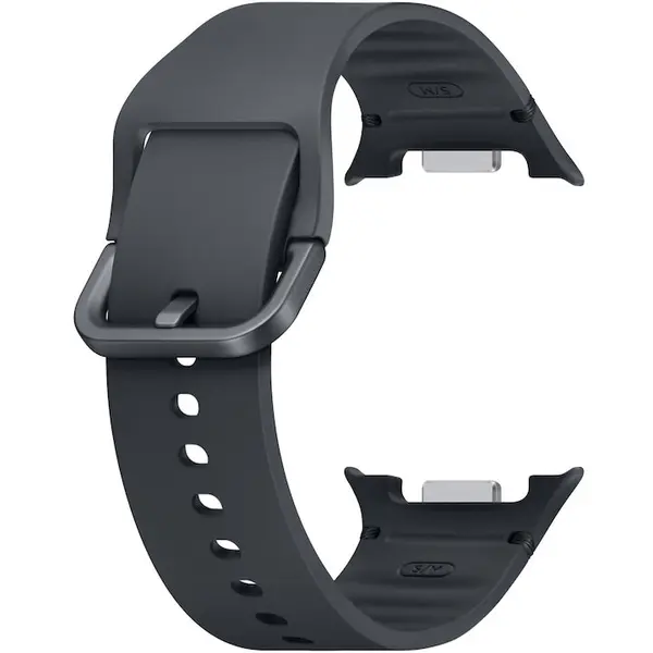 Samsung Curea Smartwatch Samsung Sport pentru Galaxy Watch8 / Watch8 Classic, marime S/M, Gri inchis