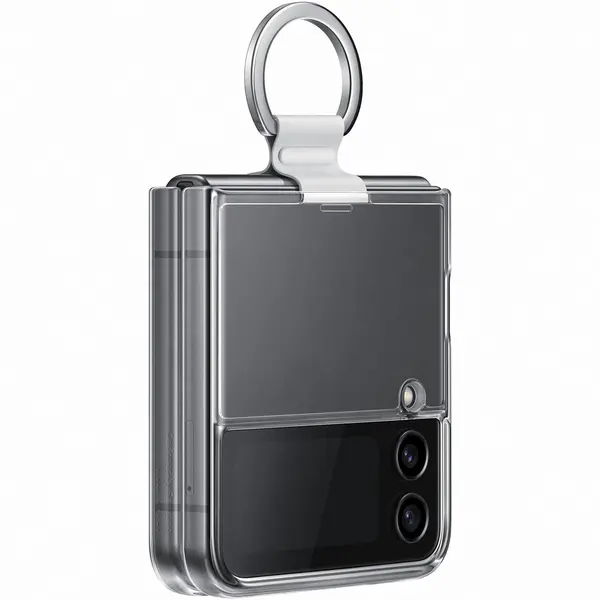 Samsung Husa de protectie Samsung Clear Cover with Ring pentru Galaxy Z Flip4, Transparent