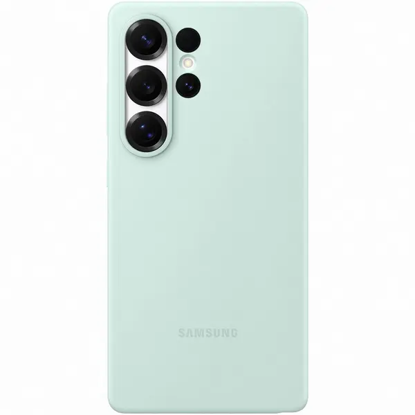 Samsung Husa de protectie Samsung Silicone Case pentru Galaxy S25 Ultra, Verde Mint