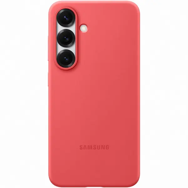 Samsung Husa de protectie Samsung Silicone Case pentru Galaxy S25, Rosu