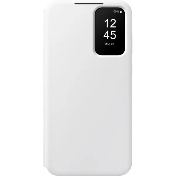 Samsung Husa pentru telefon mobil Samsung Galaxy A35 5G, Flip Smart View Wallet Case, Alb