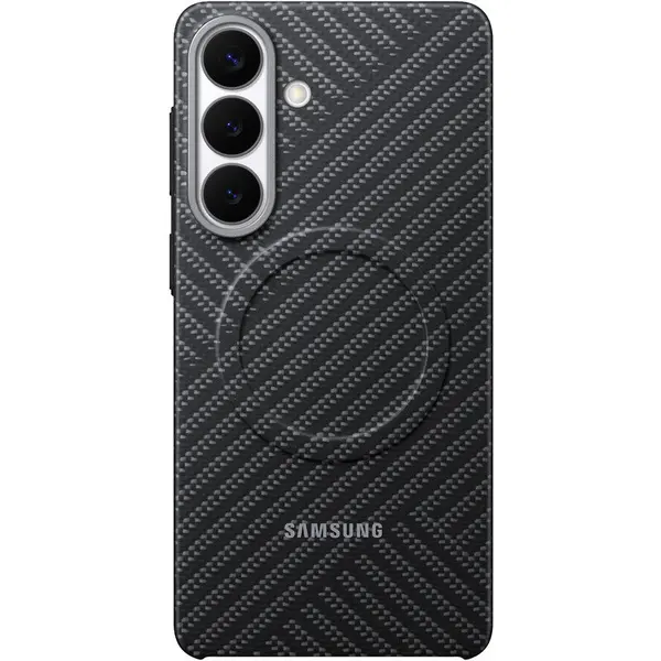 Samsung Husa protectie spate pentru Telefon Galaxy S26 Ultra, Carbon Magnet Case, Gri