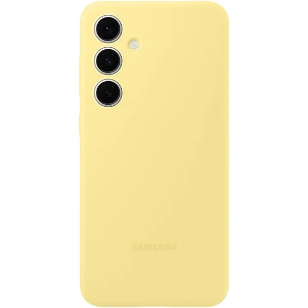 Samsung Husa Protectie Spate pentru telefon mobil Samsung Galaxy S24 FE (S721) EF-PS721CYEGWW, Silicone Case, Galben