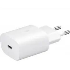 Samsung Incarcator retea cu cablu USB-C Samsung EP-TA800W + DA705BWE, 25W, 3A, 1 x USB-C, Alb GP-PTU021SOAWQ