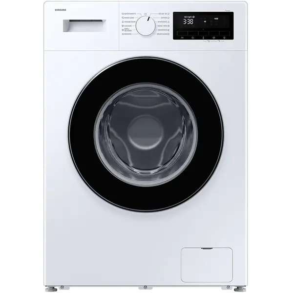 Samsung Masina de spalat rufe Samsung WW80FG3M05AWLF, 8 kg, Slim, 1400 RPM, Clasa A, Hygiene Steam, Drum Clean, Afisaj LED, Siguranta copii, Alb